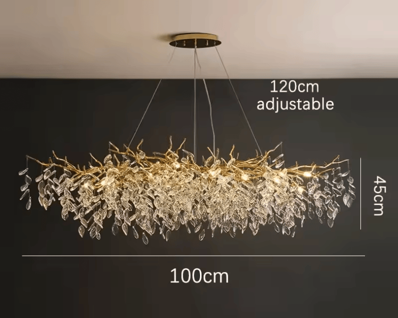 Modèle long — 100 cm Lustre chic salle à manger