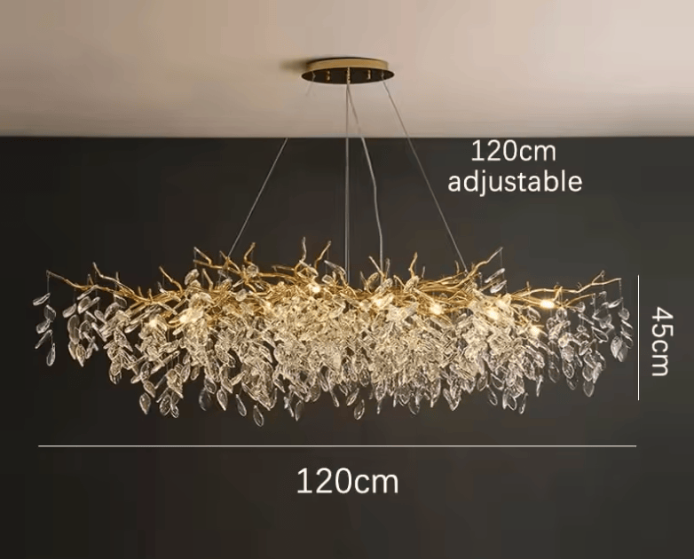 Modèle long — 120 cm Lustre chic salle à manger