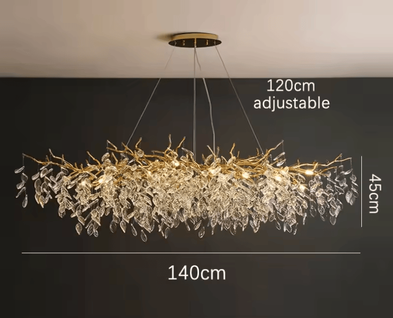 Modèle long — 140 cm Lustre chic salle à manger