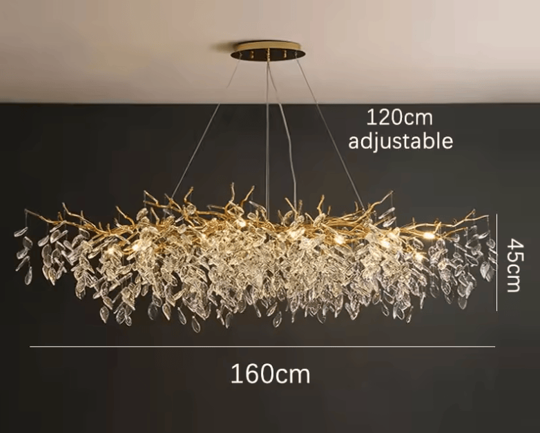 Modèle long — 160 cm Lustre chic salle à manger