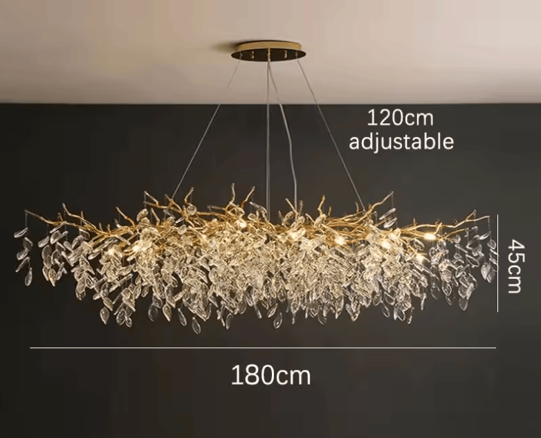 Modèle long — 180 cm Lustre chic salle à manger