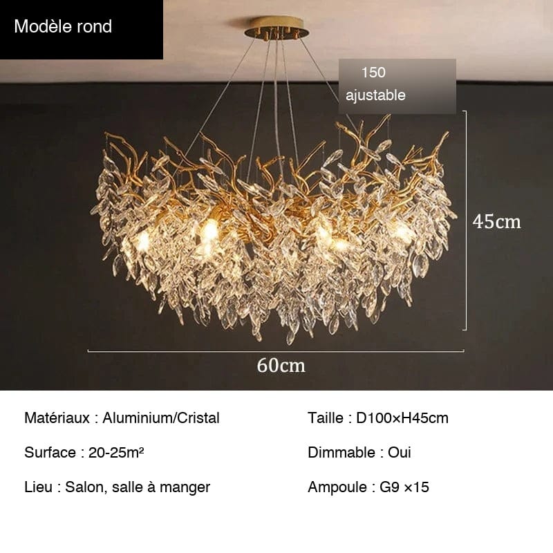 Modèle rond — 100 cm Lustre chic salle à manger