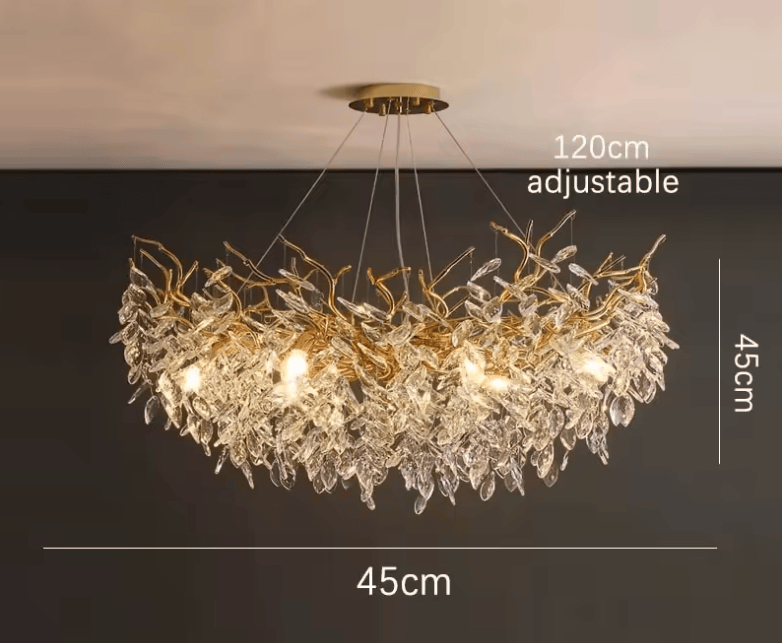 Modèle rond — 45 cm Lustre chic salle à manger