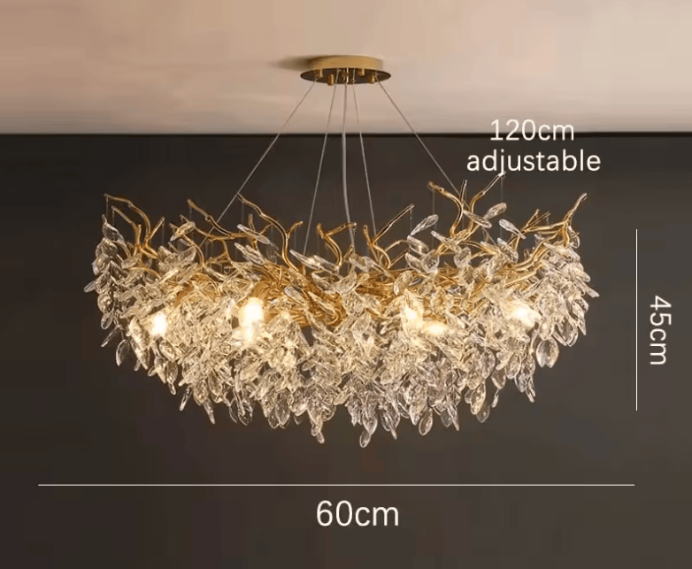 Modèle rond — 60 cm Lustre chic salle à manger