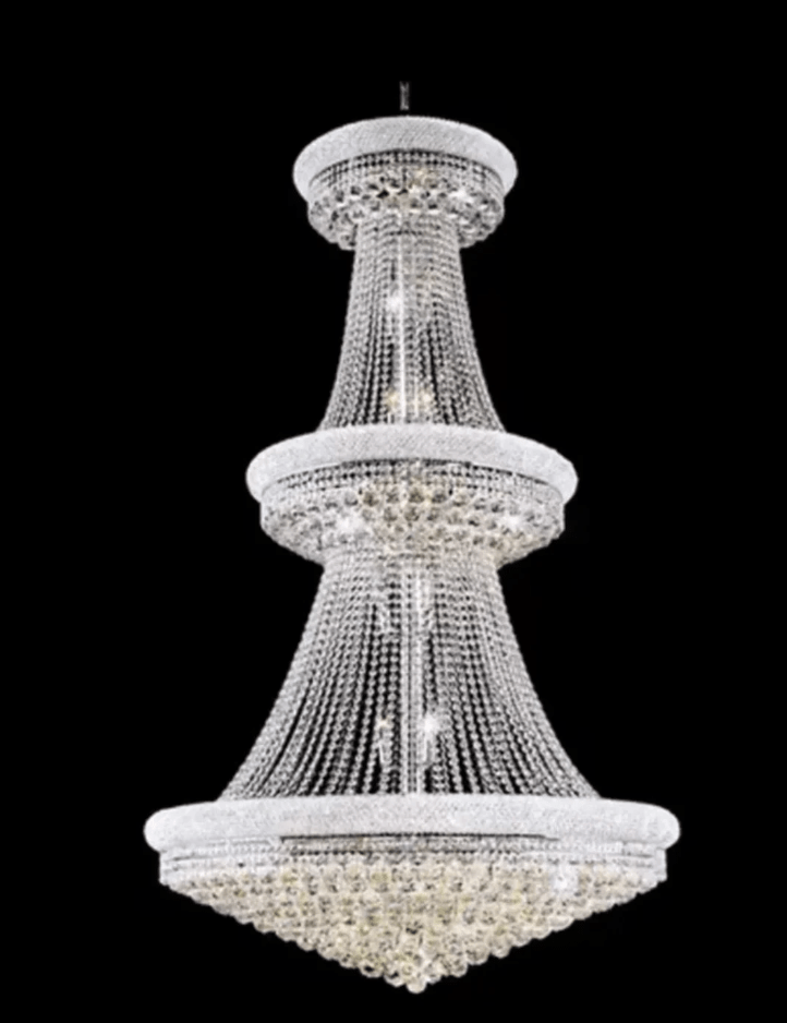 Lustre cristal doré