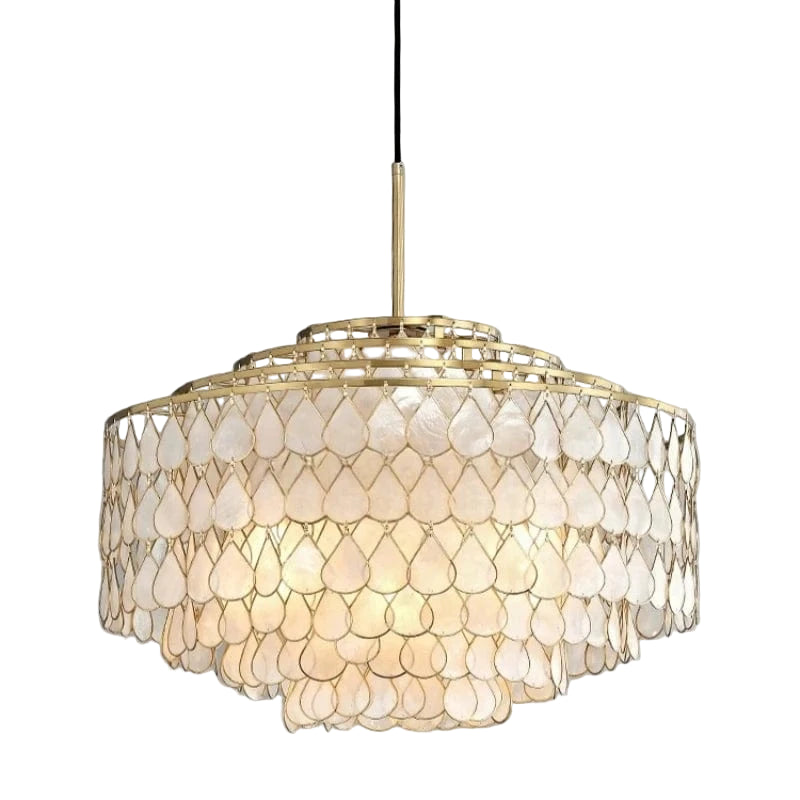 Lustre doré coquillage