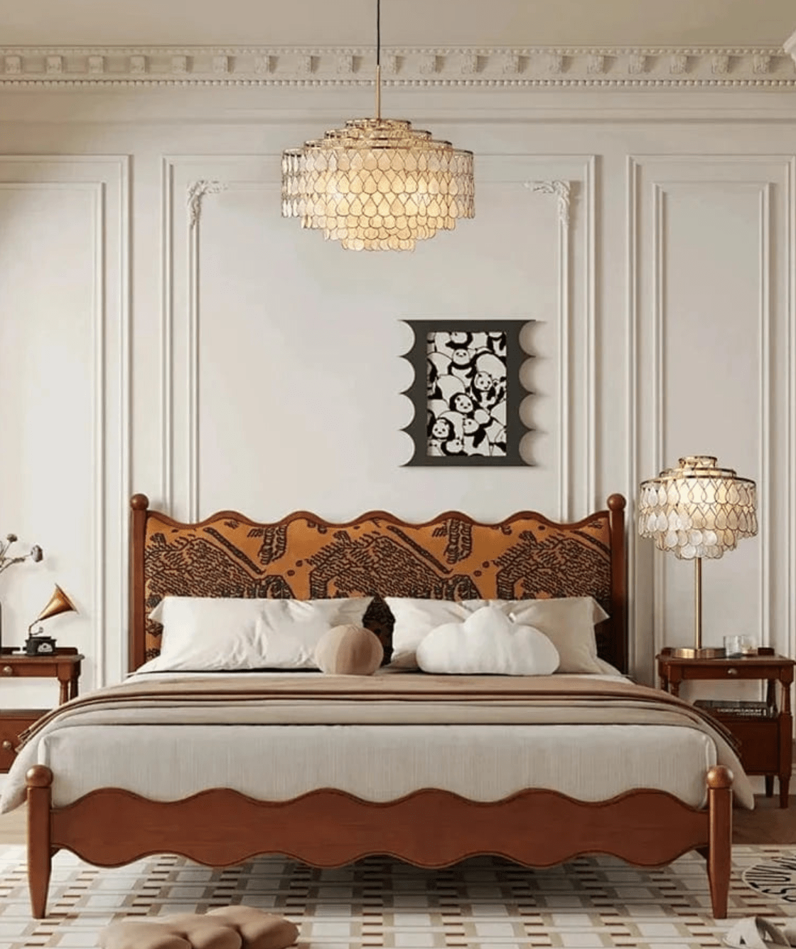 Lustre doré coquillage