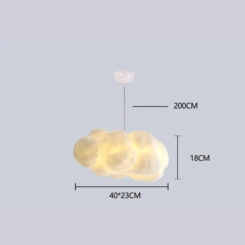 40 CM / LUMIÈRE CHAUDE Lustre en forme de nuage