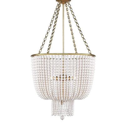 B2 D50cm Pearl / Warm White Lustre en perle de bois et dorure