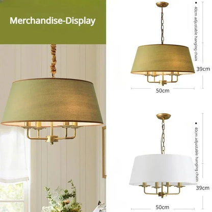 Lustre en tissu style Américain