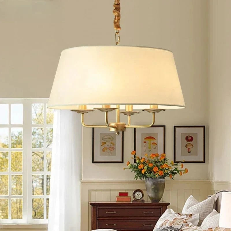 Lustre en tissu style Américain