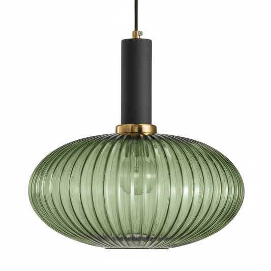 Lustre en verre vintage