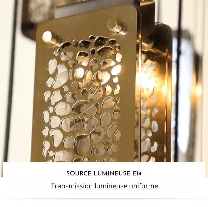 Lustre fer forgé moderne