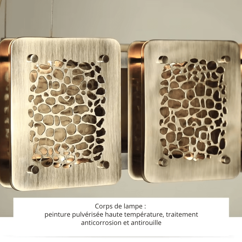 Lustre fer forgé moderne