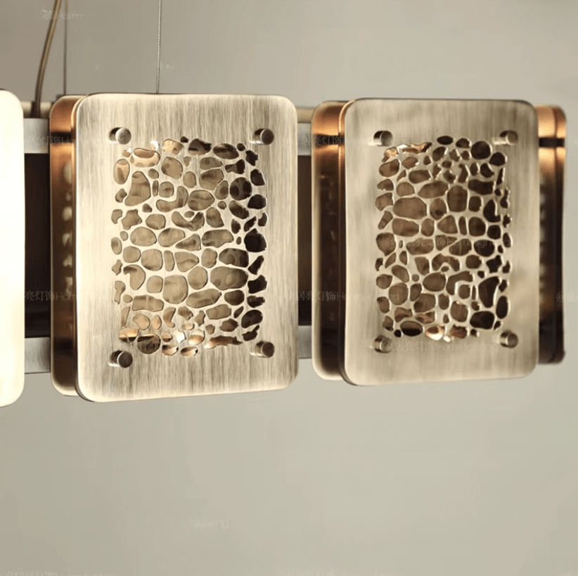 Lustre fer forgé moderne