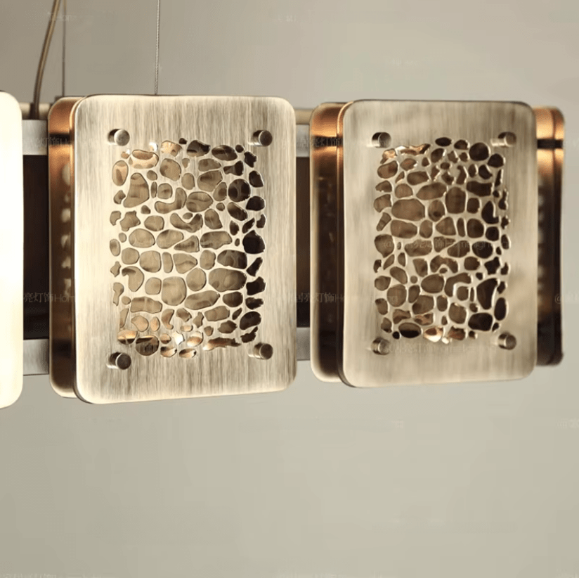 Lustre fer forgé moderne