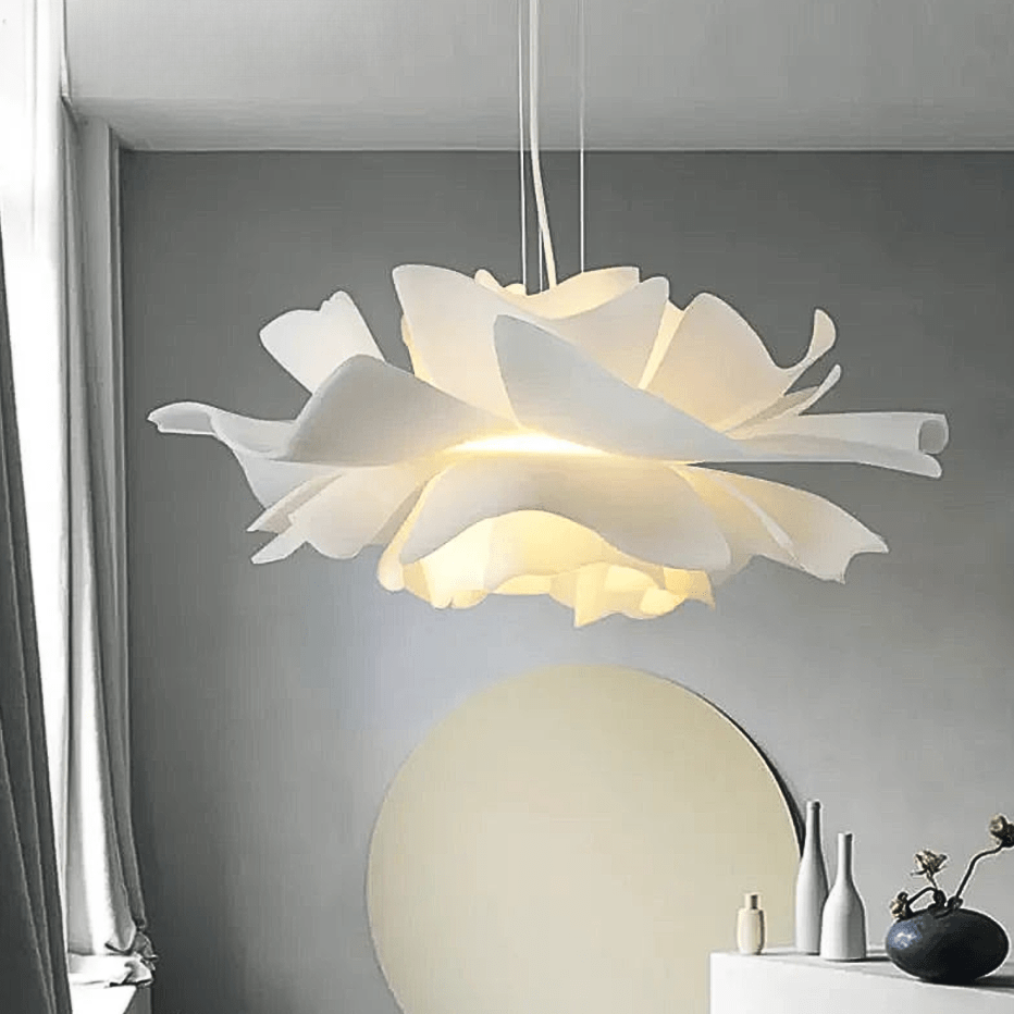 Lustre fleur blanche
