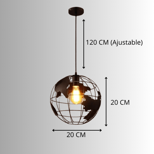 Lustre globe terrestre