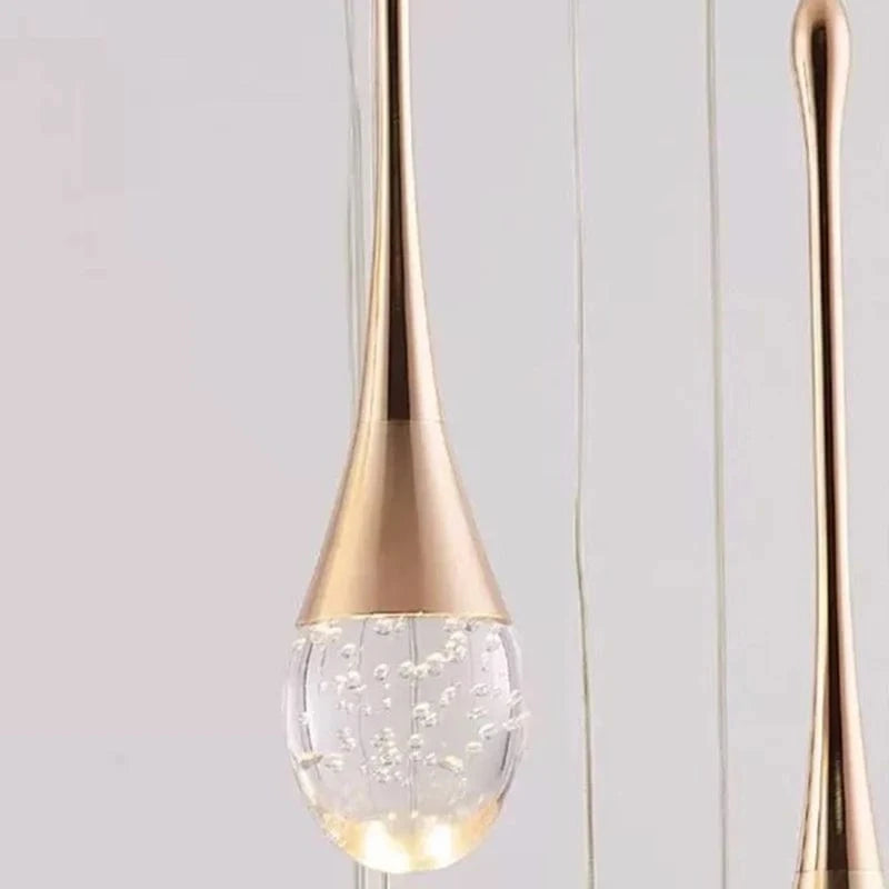 Lustre goutte d'eau cristal