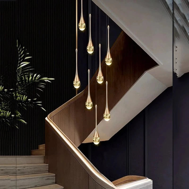 Lustre goutte d'eau cristal