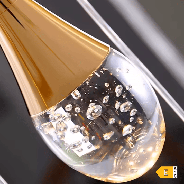 Lustre goutte d'eau cristal