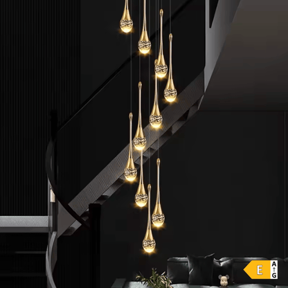 Lustre goutte d'eau cristal