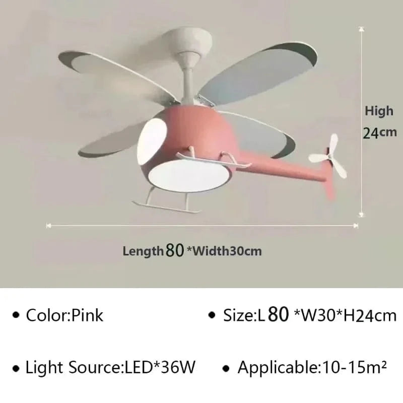 Type A Pink / Tricolor Light(RC) Lustre helicoptere