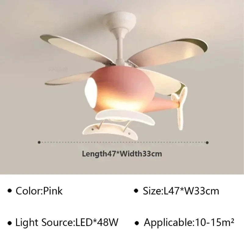 Type B Pink / Tricolor Light(RC) Lustre helicoptere