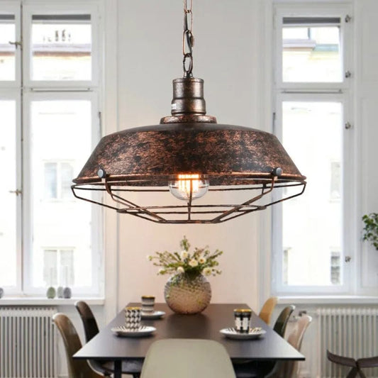 Lustre industriel vintage