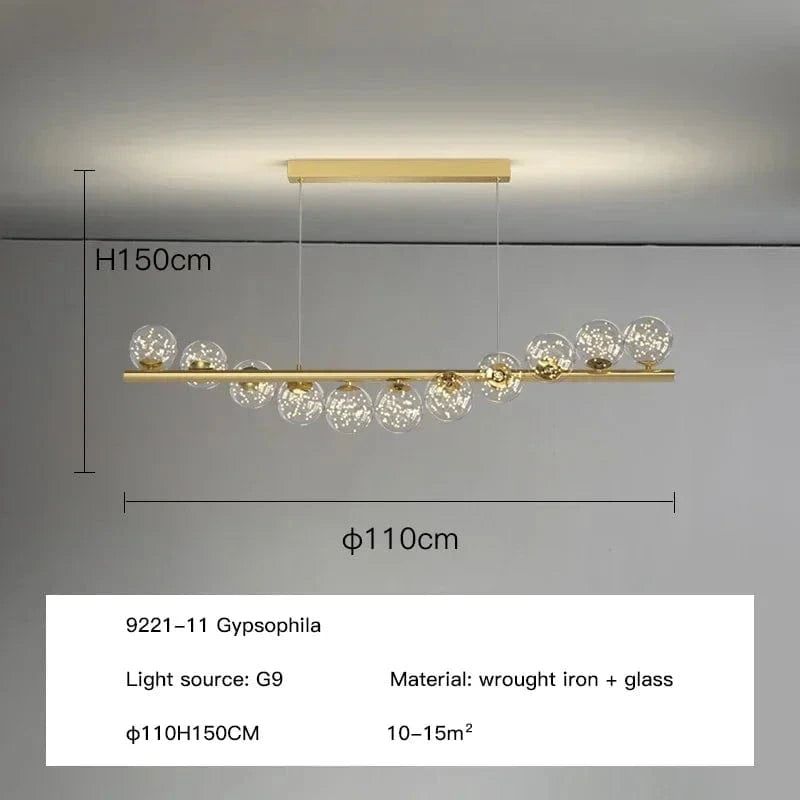 Type B-11 head-77w / Cold White 6000K Lustre led boules de verre opaline