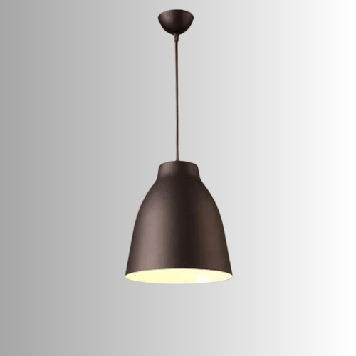 Lustre metal noir industriel