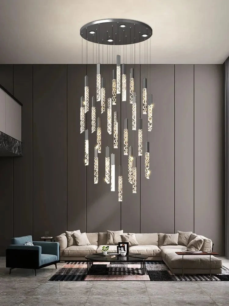 Lustre moderne pour plafond haut