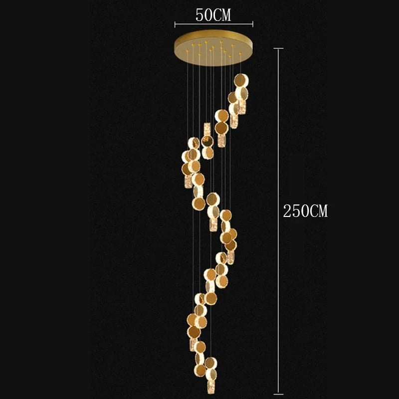 16 heads / Cold White Lustre plafond haut | Jupiter