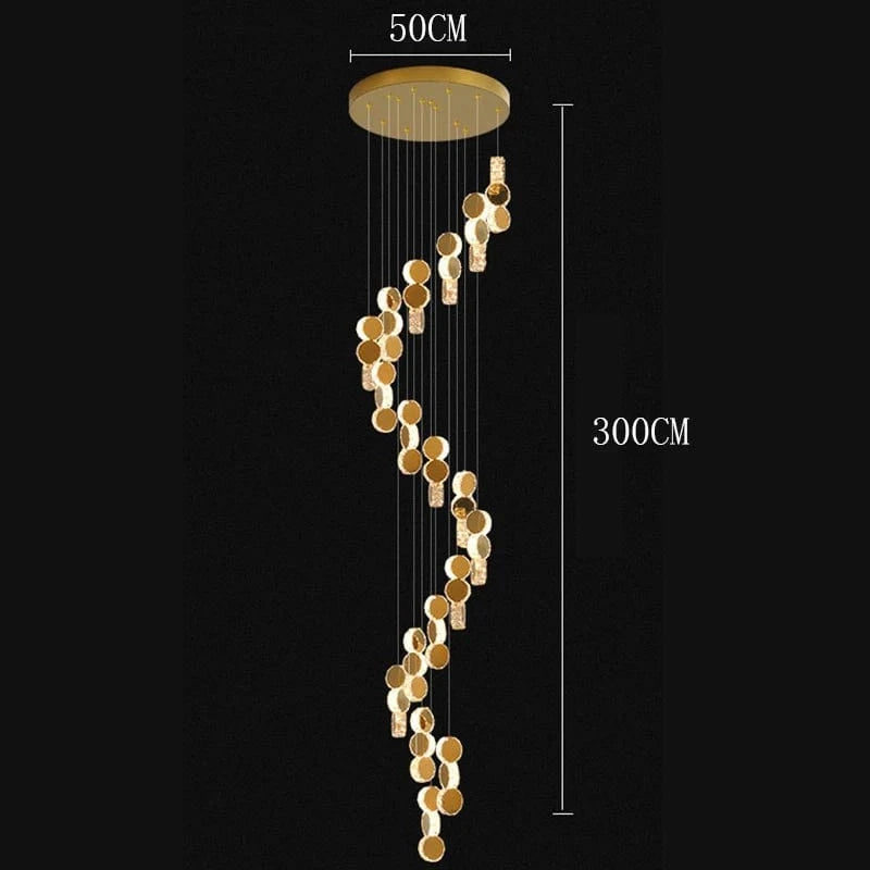 18 heads / Cold White Lustre plafond haut | Jupiter