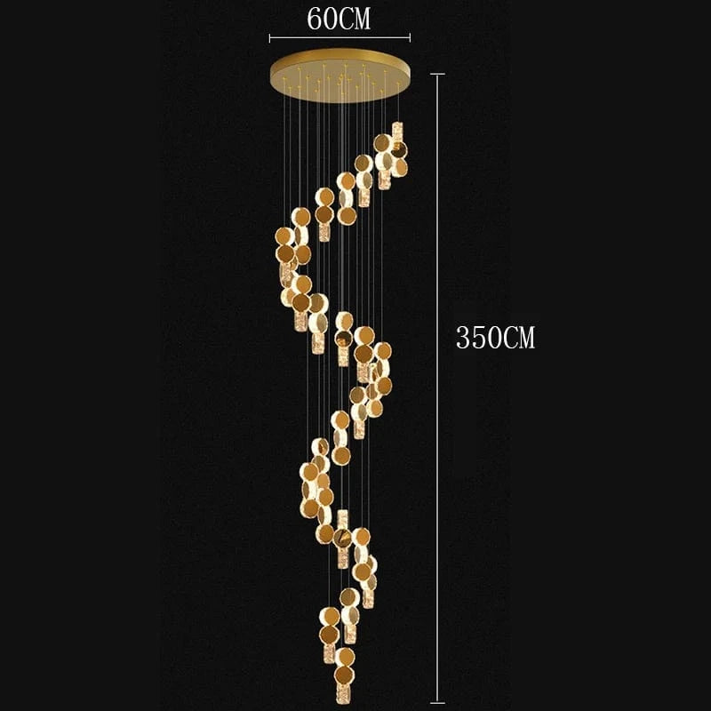 25 heads / Cold White Lustre plafond haut | Jupiter