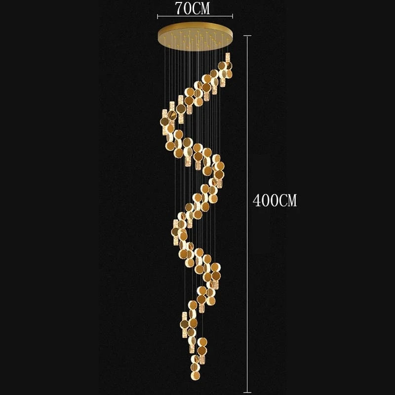 38 heads / Cold White Lustre plafond haut | Jupiter