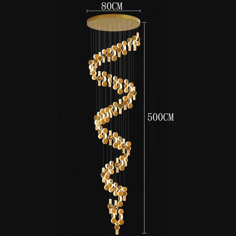 58 heads / Cold White Lustre plafond haut | Jupiter