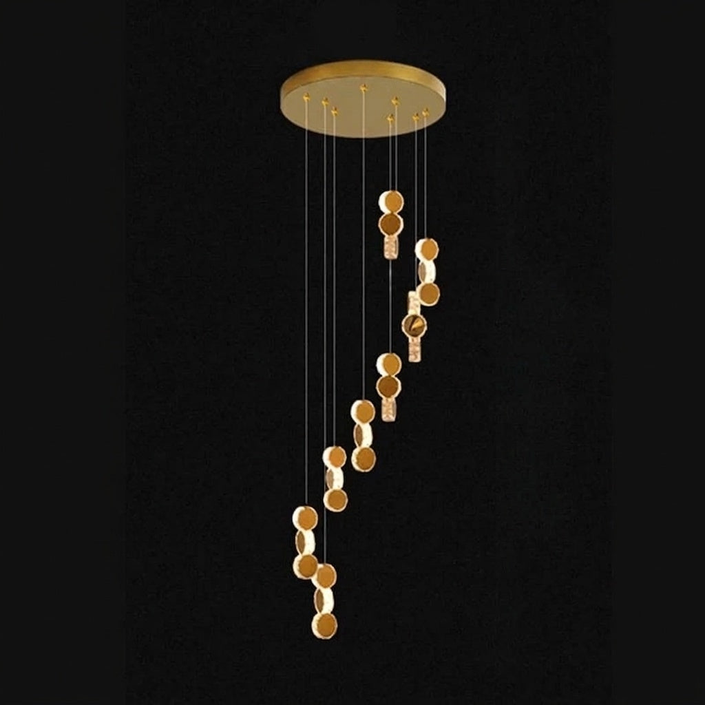 Lustre plafond haut | Jupiter 8 / LUMIÈRE FROIDE