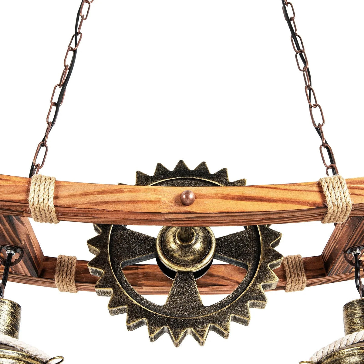 Brown / GERMANY Lustre rétro-industriel 2 têtes