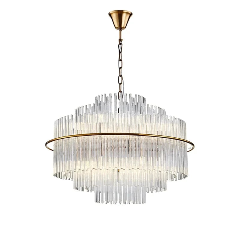 Lustre rond en cristal