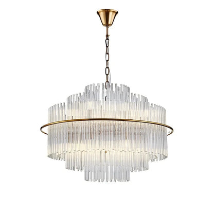 Lustre rond en cristal