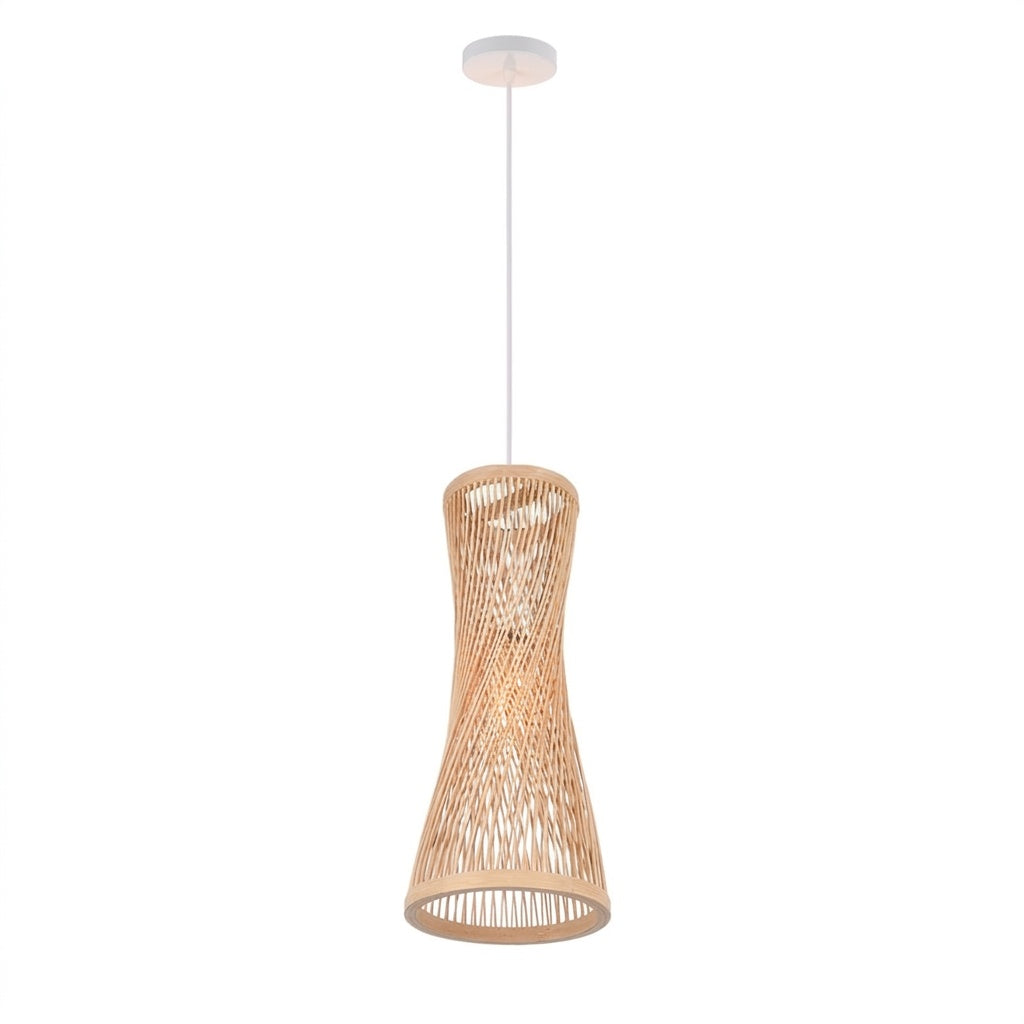 lustre rotin atmosphera Blanc