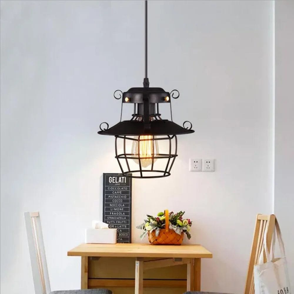 Lustre style industrielle