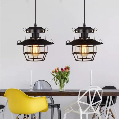 Lustre style industrielle