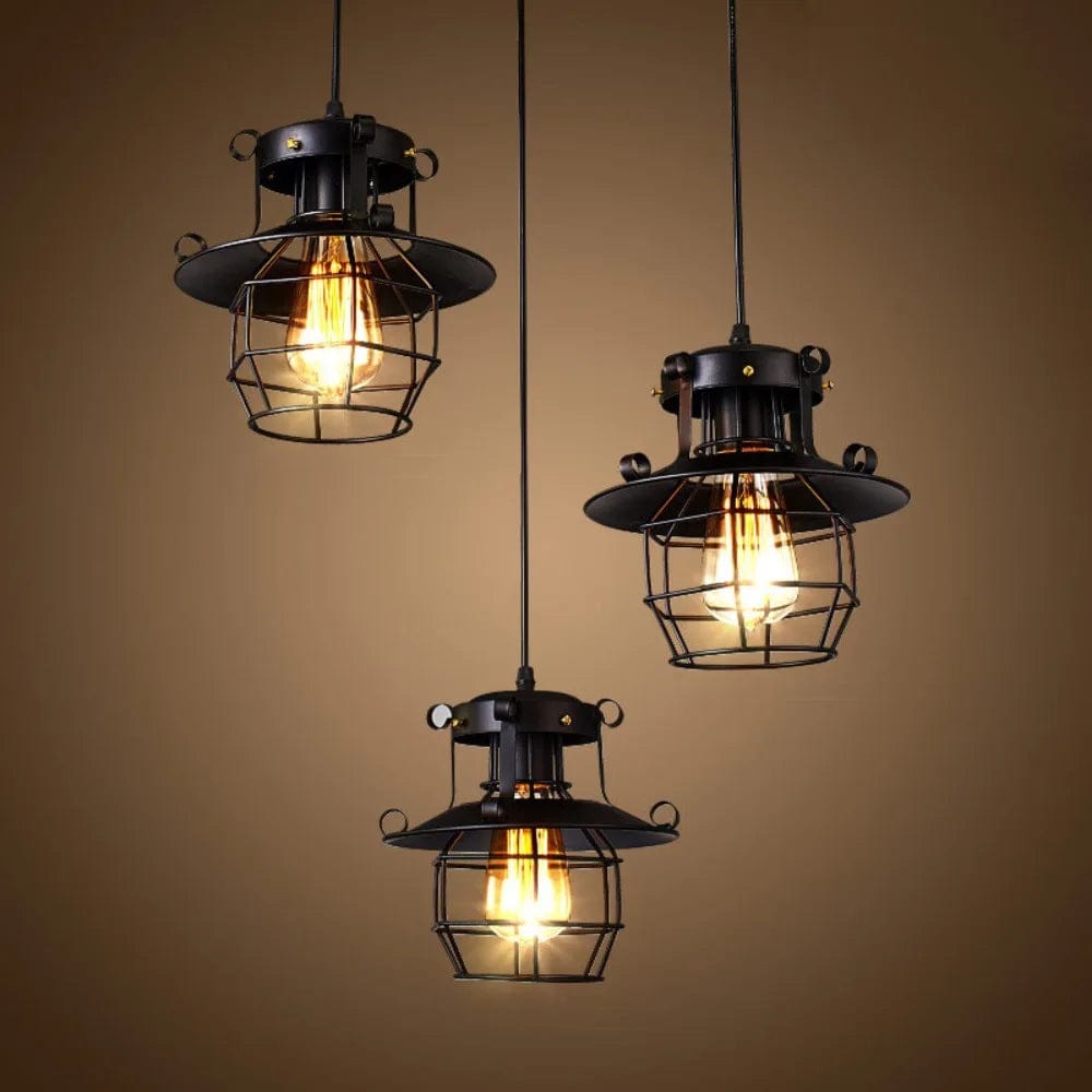 Lustre style industrielle