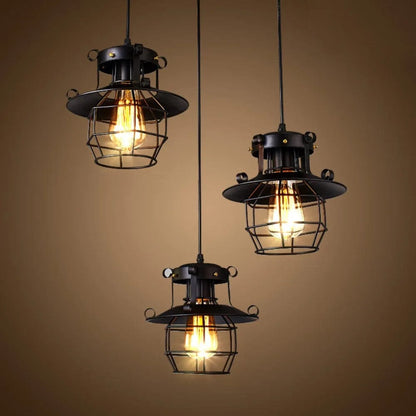 Lustre style industrielle