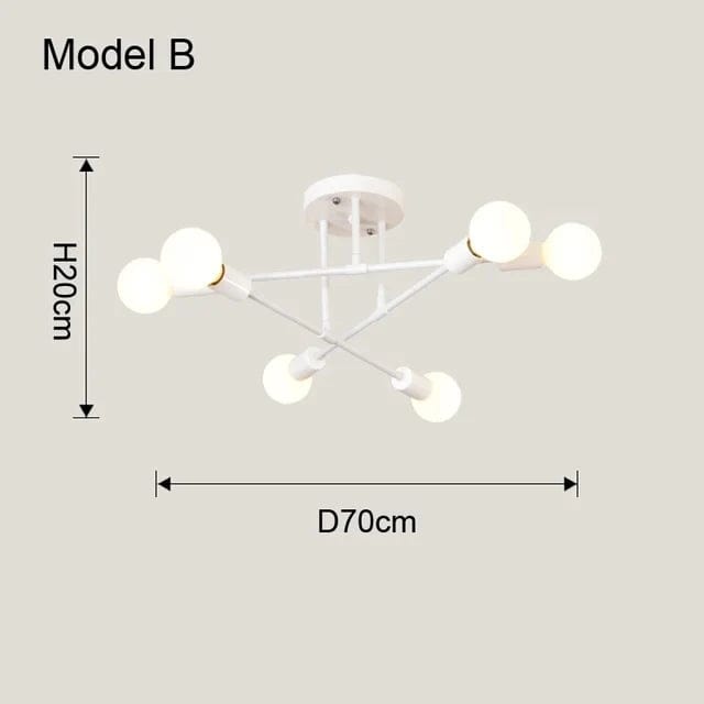 Model B Plafonnier boules