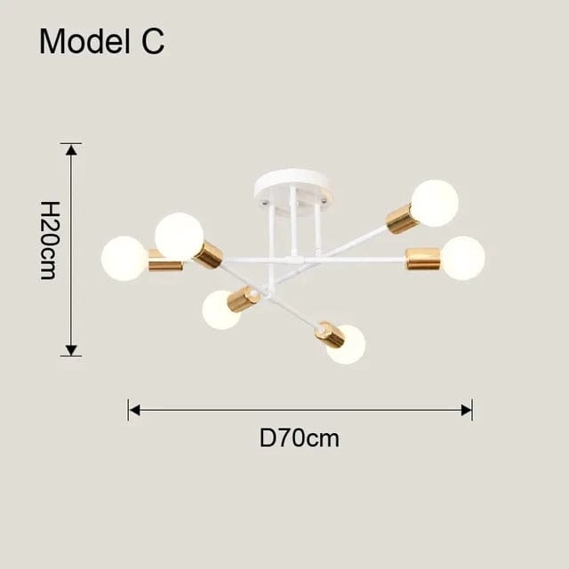 Model C Plafonnier boules