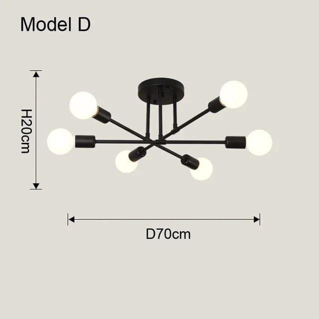 Model D Plafonnier boules