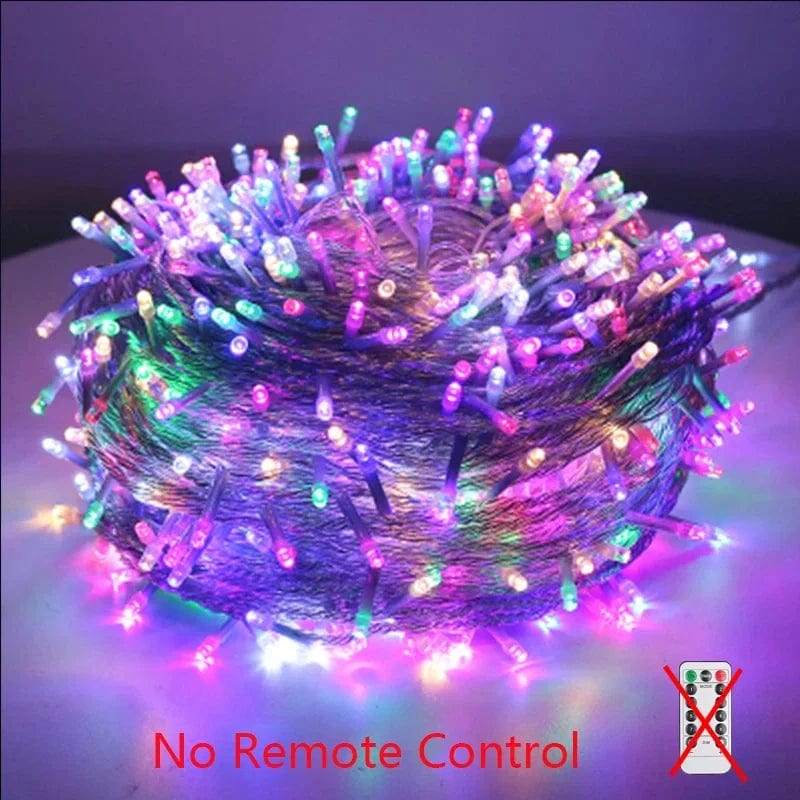 MULTICOLORE PAS DE TÉLÉCOMMANDE / 30M 300 LED 220V PRISE Guirlande d'extérieur